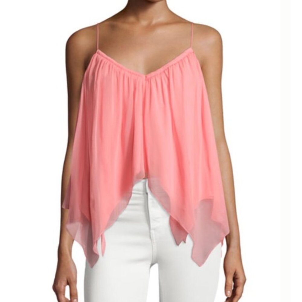 Elizabeth and James Veronique‎ Pink Silk Top Coachella chic